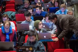 MIT students in class